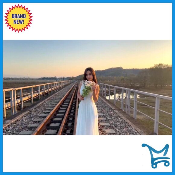 Elegant V-Neck Lace Maxi Dress Formal Evening Gala Prom Wedding Guest Adjustable - Picture 7 of 7